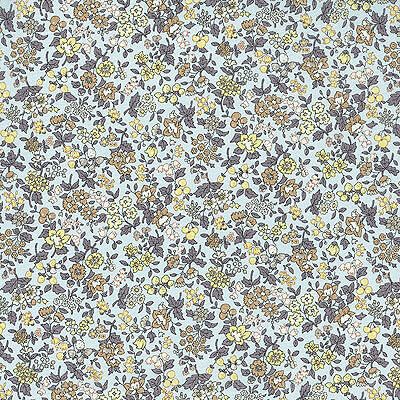 Lecien Florals: Small Packed Florals Sky (per 1/4 metre)