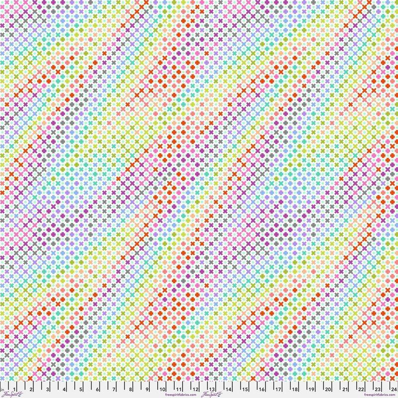 Tula Pink Minky fabric, Painted Ladies, Glow 58" Wide