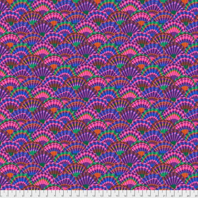 Kaffe Fassett Fabric Paper Fans Purple (per 1/4 metre) Kaffe Fassett Fabric Paper Fans Purple (per 1/4 metre)