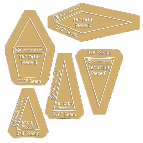 Paper Pieces Circular Orbit Acrylic Set 5 pcs