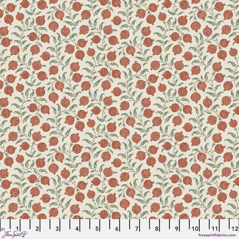 Caspian fabric, Anaar, Berry
