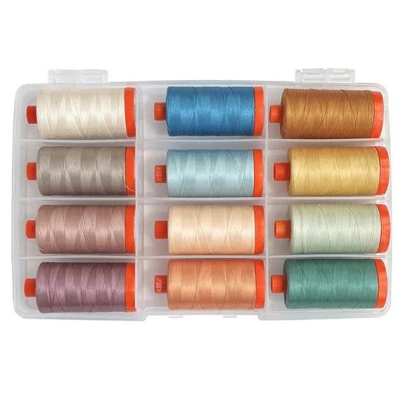 Aurifil 50 Weight Thread Box: Wildflower Collection by Suzy Quilts