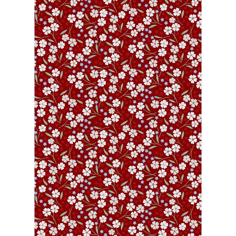 Forever Blooms fabric: Forevermore, Claret