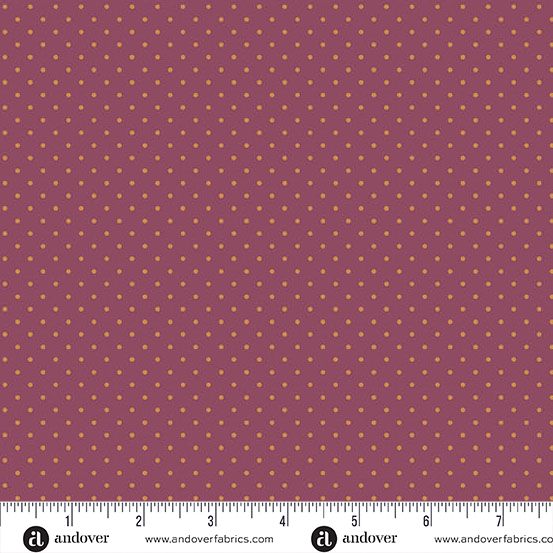 Poppy Seeds fabric: Poppy Seeds, Plum