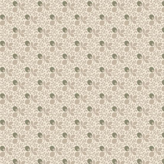 Classic Coordinates Fabric: Berry Vine, Cream
