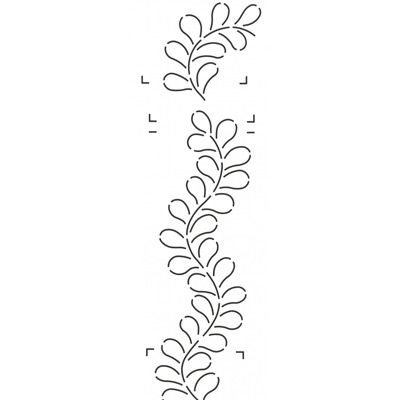 Quilt Stencil  4" Open Feather Border