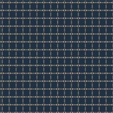 Nouveau fabric: Diamond Stripe, Navy