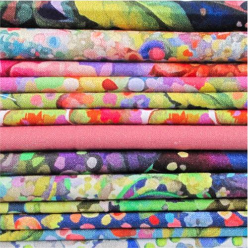 Whimsical Tumbling Blocks Multi Quilt Kit