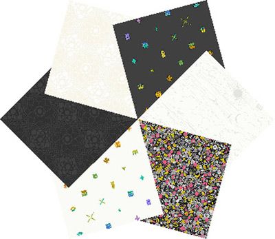 Sun Prints Monochrome Fat Quarter Pack Sun Prints Monochrome Fat Quarter Pack