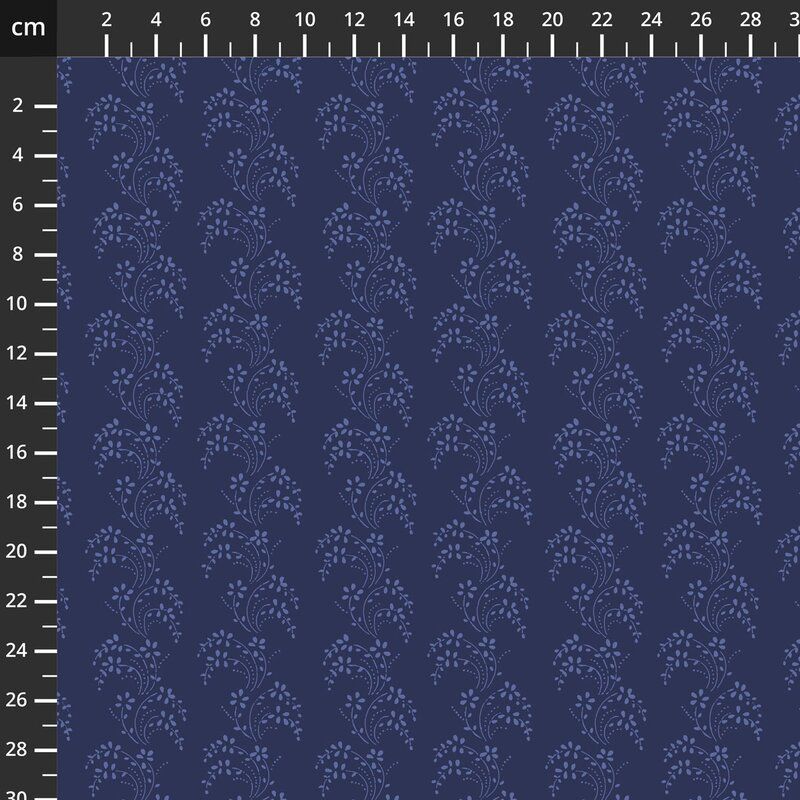 Classic Coordinates, Jasper Blue, Border Lace, Navy