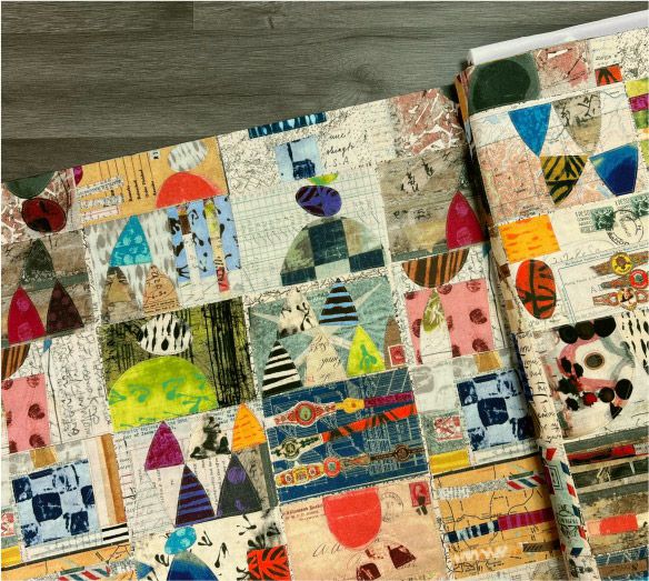 Marcia Derse Fabric: Postcards, Random Thoughts
