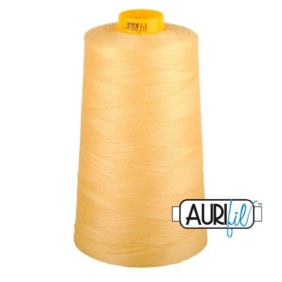 Aurifil Forty3 Longarm Quilting Cotton Thread Medium Butter 2130 Aurifil Forty3 Longarm Quilting Cotton Thread Medium Butter 2130