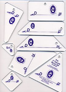 Marti Michell Templates 4" Square Bonus. Set D Marti Michell Templates 4" Square Bonus. Set D