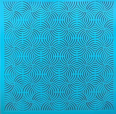 Quilt Stencil  12" Swirls Background