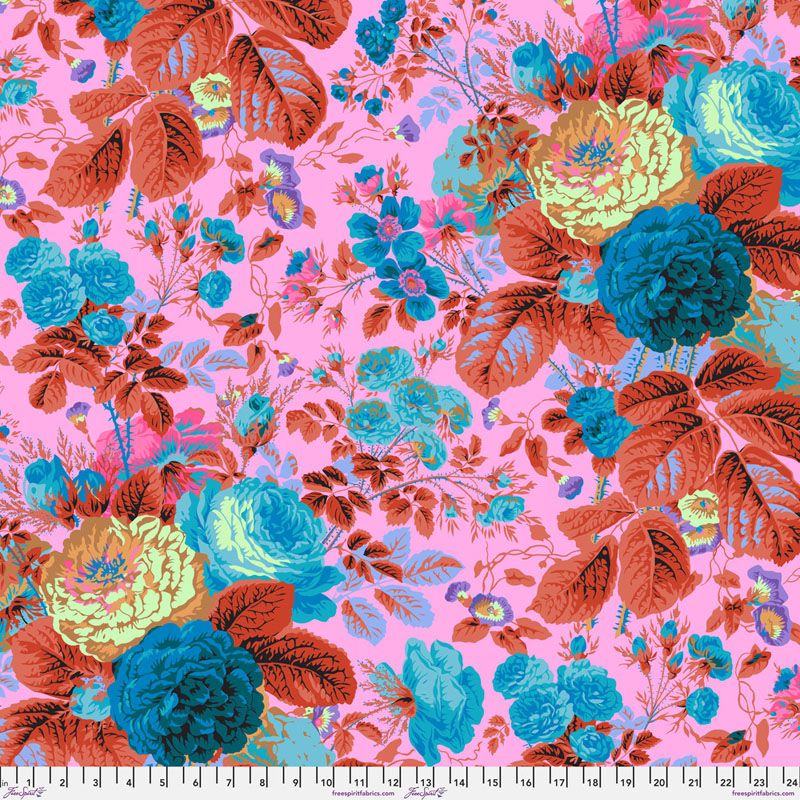 Kaffe Fassett Gradi Flora Lavender Fabric