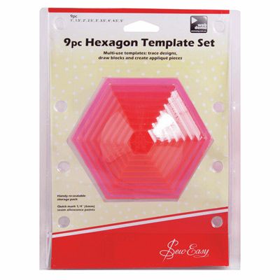 Sew Easy Hexagonal Template Set Sew Easy Hexagonal Template Set