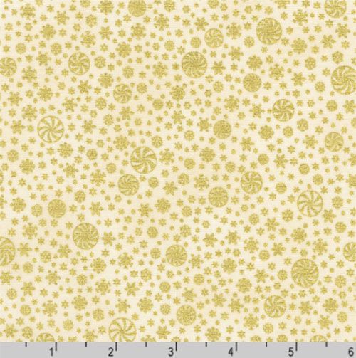 Peppermint Twist fabric: Twists, Vanilla