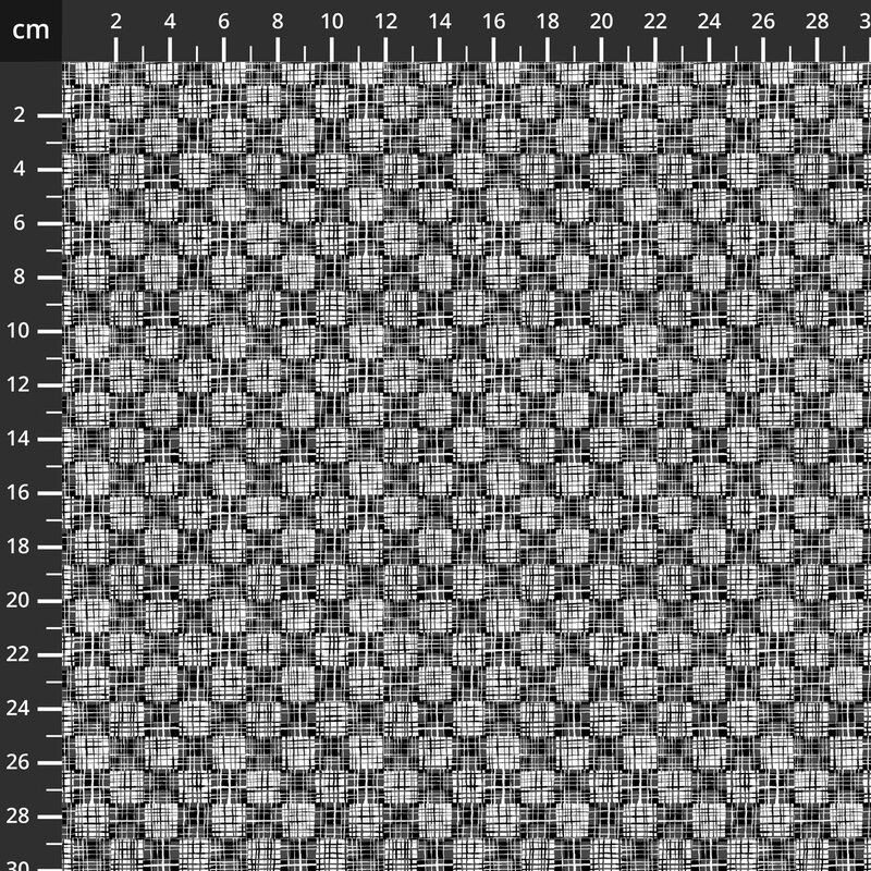 Monochrome fabric: Black and White Musical, Fresco, Monochroma