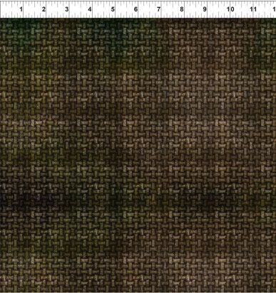 Steampunk Menagerie fabric, Brown Weave
