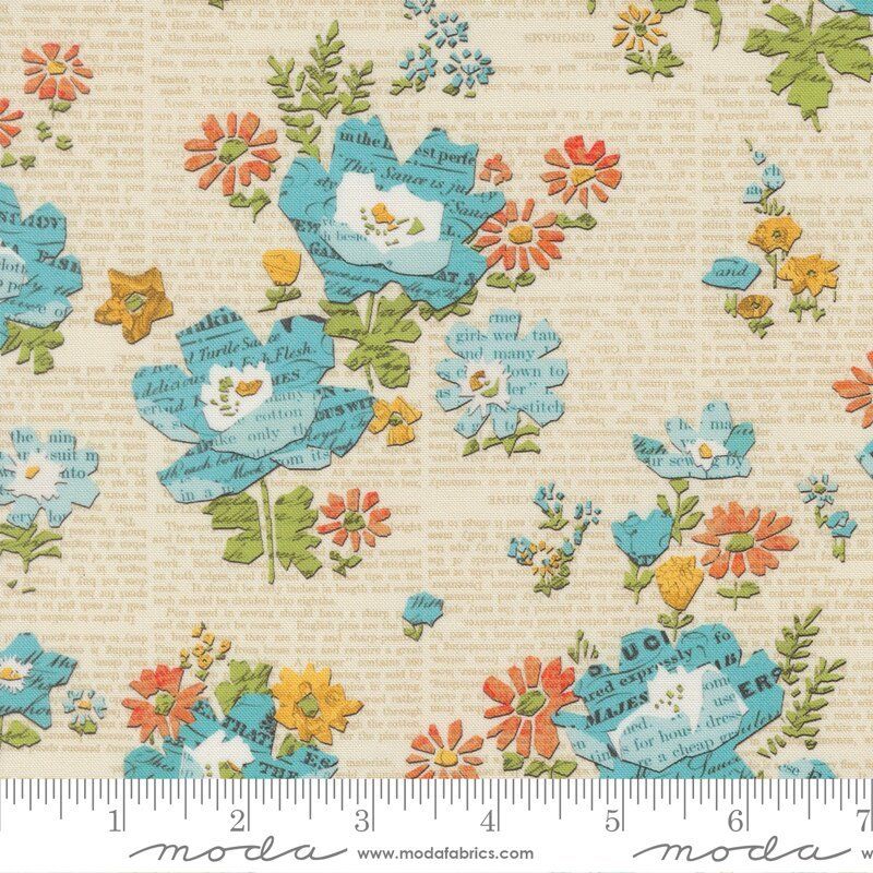 Paper Hamlet fabric, Floral, Paper