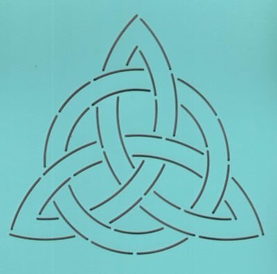Quilt Stencil 6" Celtic Triangle Block Quilt Stencil 6" Celtic Triangle Block