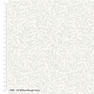 William Morris Quilt Backs: Willow Boughs Ivory 108" (per 1/4 metre) William Morris Quilt Backs: Willow Boughs Ivory 108" (per 1/4 metre)