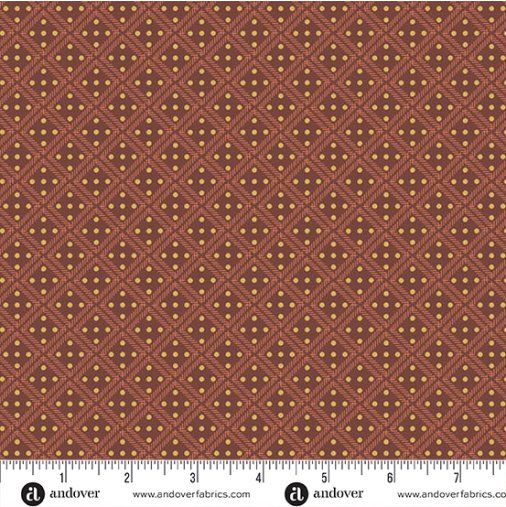 Farmer's Daughter fabric, Silo, Scarlet Farmer's Daughter fabric, Silo, Scarlet