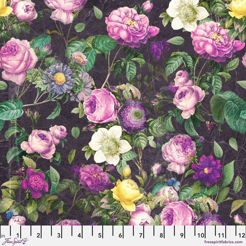 Eclectic Elements Palette fabrics, Purple Flower Shop Eclectic Elements Palette fabrics, Purple Flower Shop