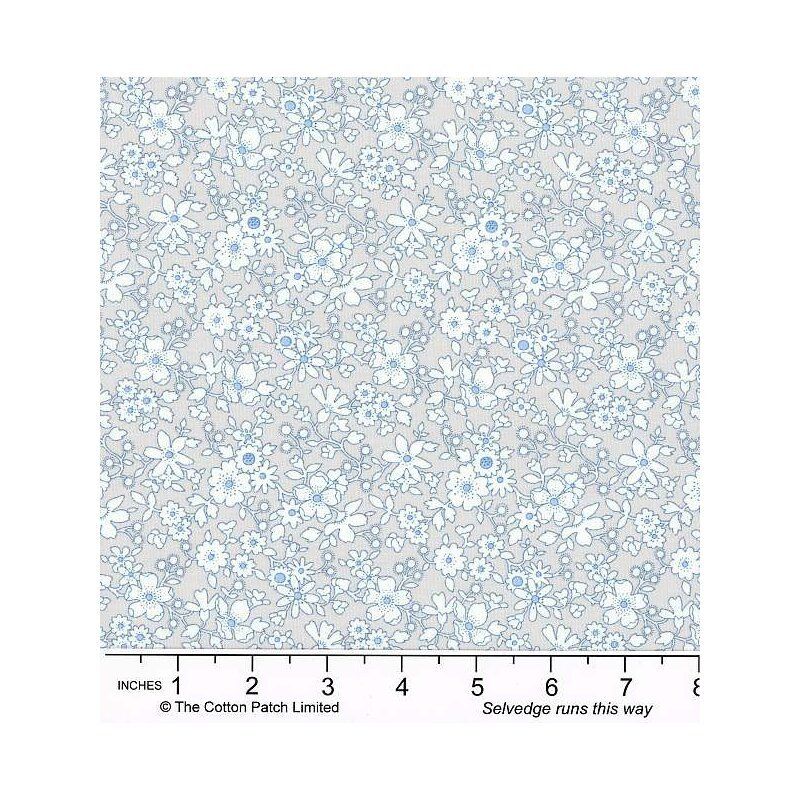 Liberty Flower Show fabric, Maddsie Silhouette, Grey