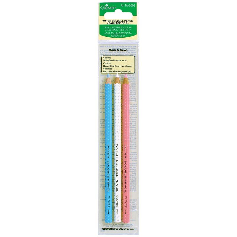 Clover Water Soluble Pencils, 3 colours