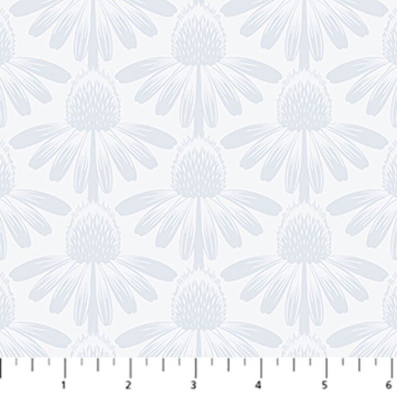 Indelible Soft fabric: Echinacea Grey, Lush