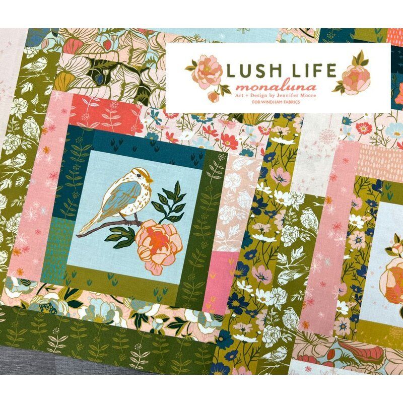 Lush Life fabric, Cheater Panel 36", Multi