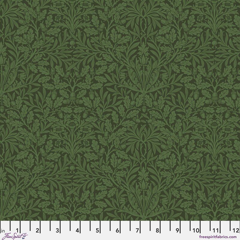 Suffolk Holiday fabric: Pure Acorn, Olive Suffolk Holiday fabric: Pure Acorn, Olive