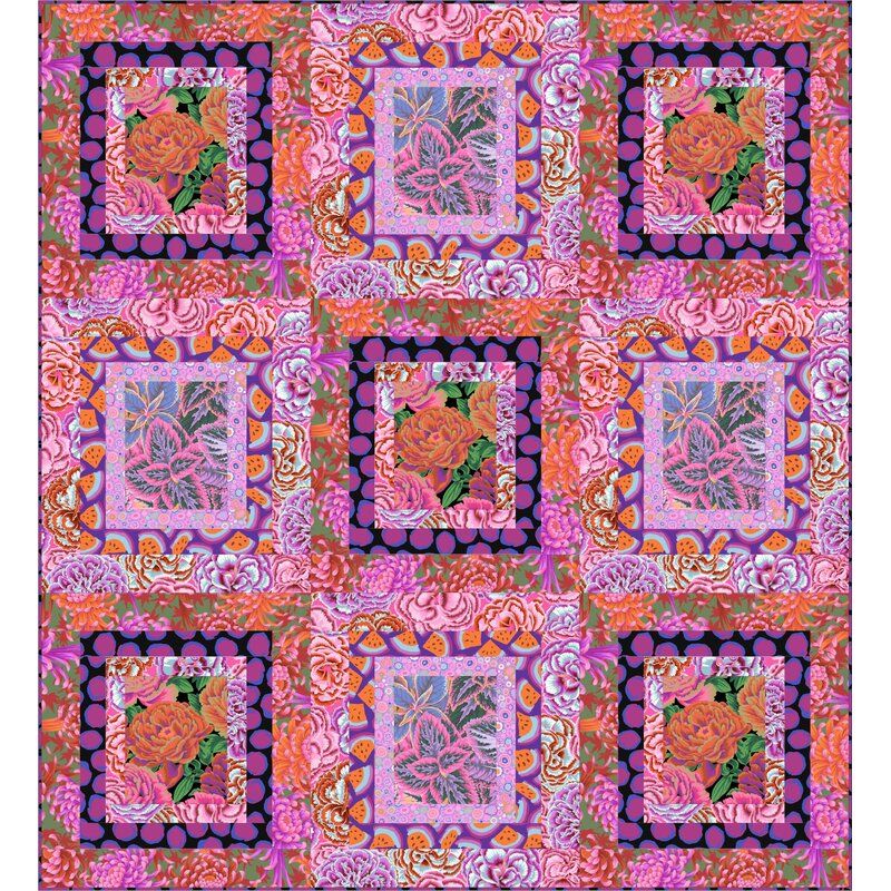 Kaffe Fassett Rasperry Ripples Quilt Kit Kaffe Fassett Rasperry Ripples Quilt Kit