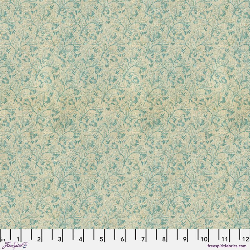 Eclectic Elements Palette fabrics, Teal Tiny Print Eclectic Elements Palette fabrics, Teal Tiny Print