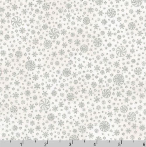 Peppermint Twist fabric: Twist, Blanc