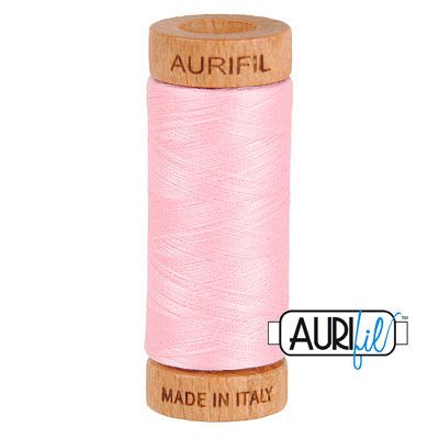 Aurifil 80 Cotton Thread 2423 Baby Pink 274m