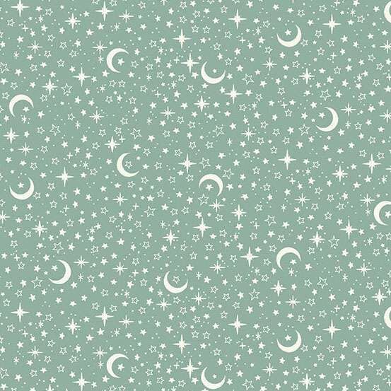 Little Ones Fabric: Stars, Teal
