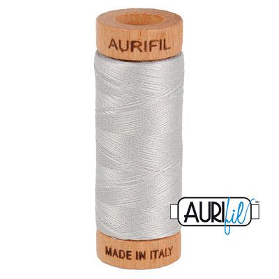 Aurifil 80 Cotton Thread 2615 Aluminium 274m Aurifil 80 Cotton Thread 2615 Aluminium 274m