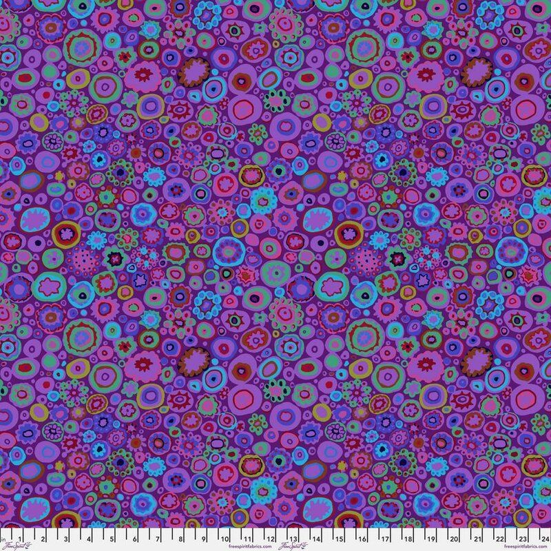 Kaffe Fassett Collective Quilt Back: Paperweight Purple 108" (per 1/4 metre)