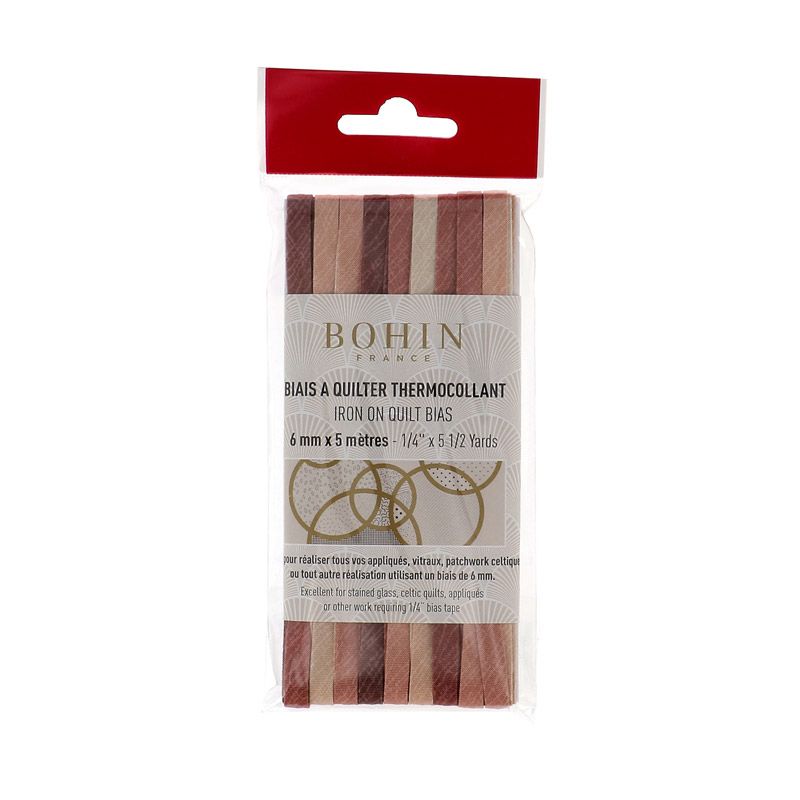 Autumnal Fusible Quilt Bias Tape 1/4" Bohin