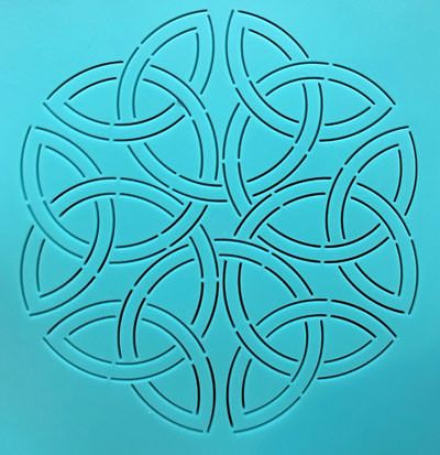 Quilt Stencil  10" Celtic Wreath