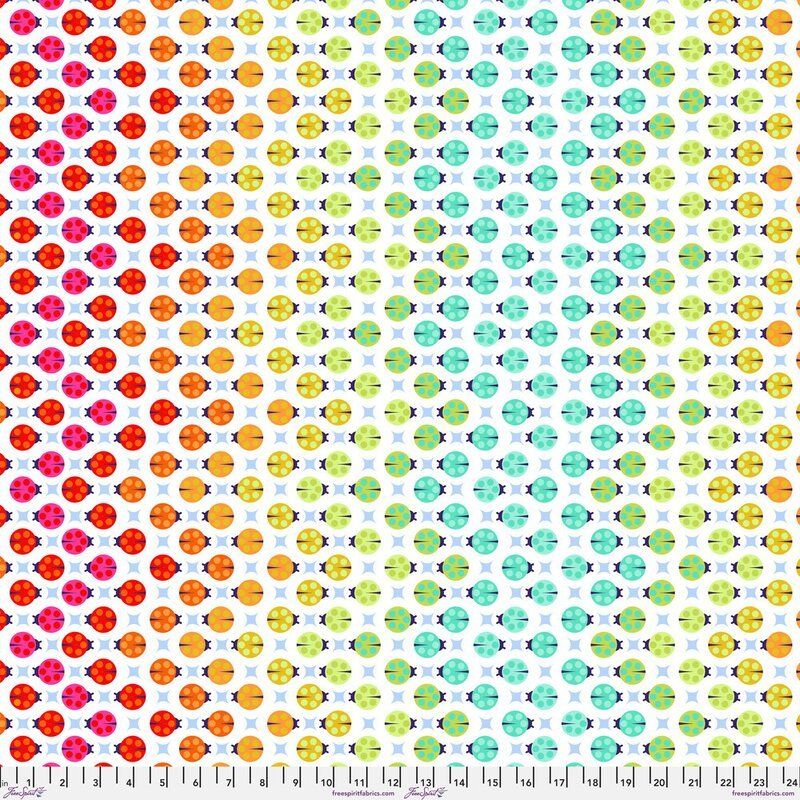 Tula Pink Minky fabric, Northern Lights, Mint 58" Wide