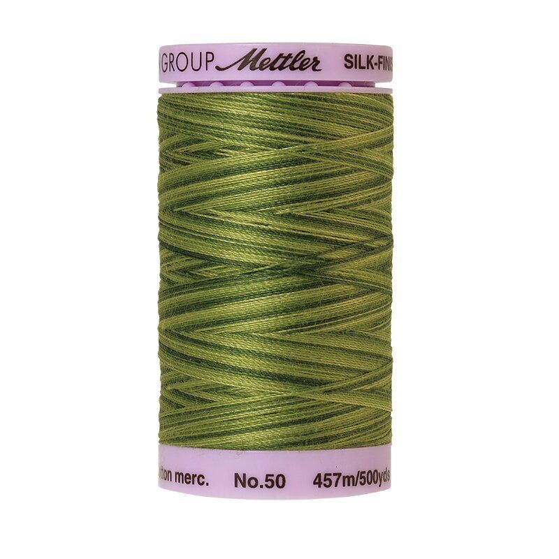 Mettler 50 Variegated Cotton Thread 9818, Ferns