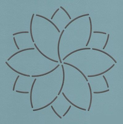 Quilt Stencil  7" Zion 22