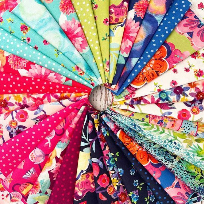 Flower Patches fabric: Moda Charm Pack