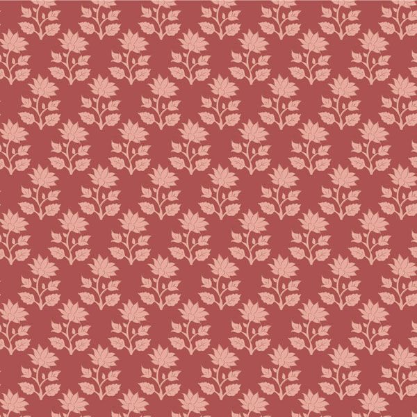 Tilda Sanctuary Blenders fabric: Mira, Rhubarb