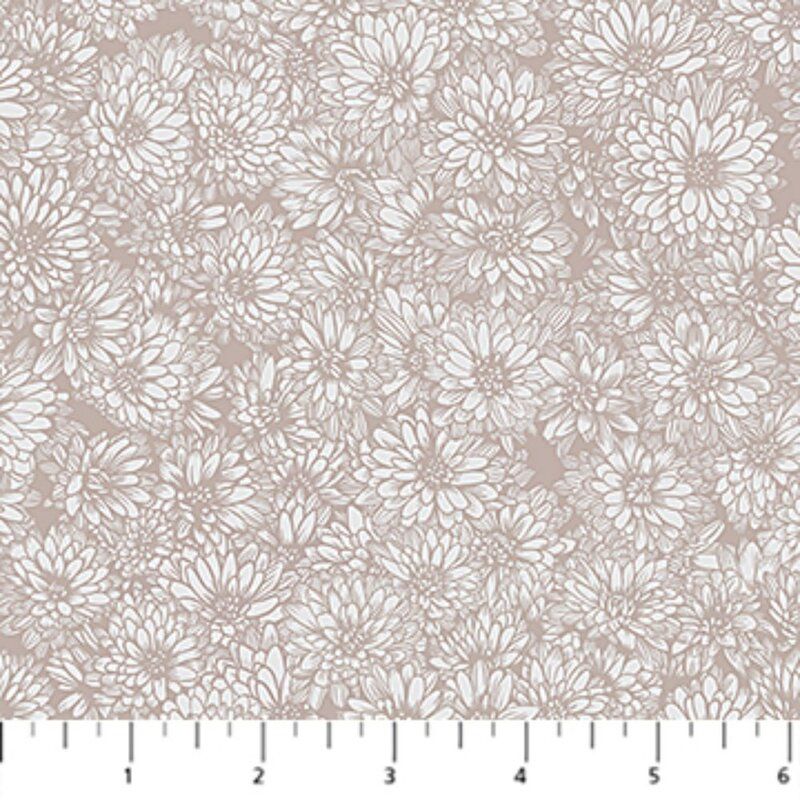 Indelible Soft fabric: Chrysanthemum Brown, Vintage