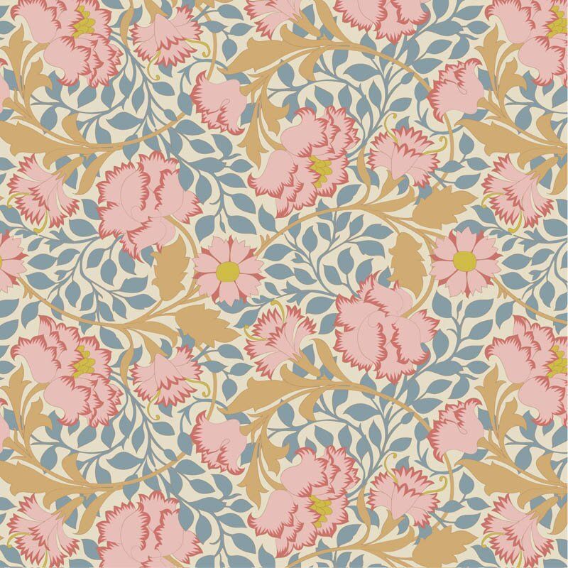 Tilda Songbird fabric: Flora, Blue