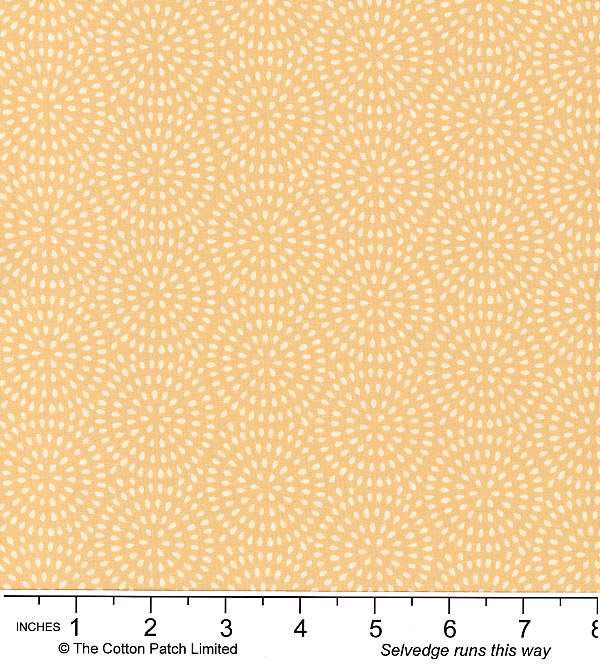Classic Coordinates Fabric: Dash Circles Natural (per 1/4 metre)